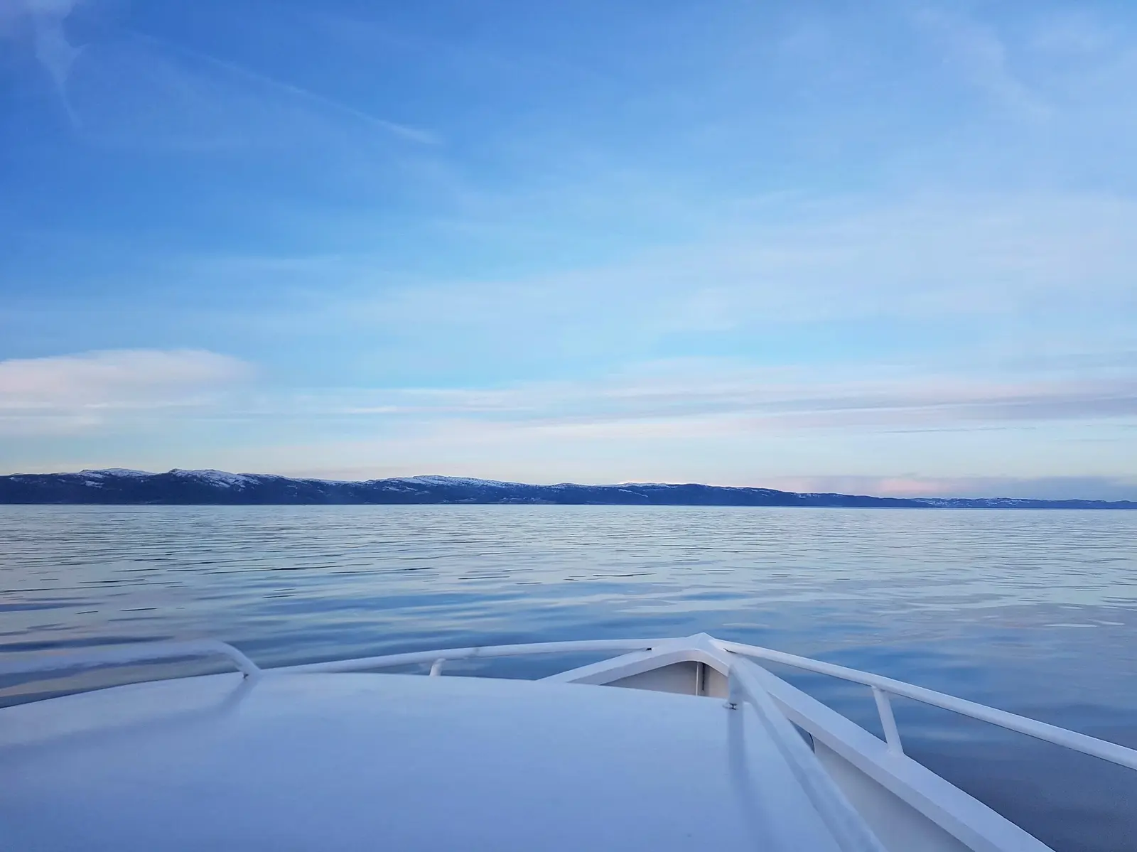 Ranja on Trondheim Fjord during winter